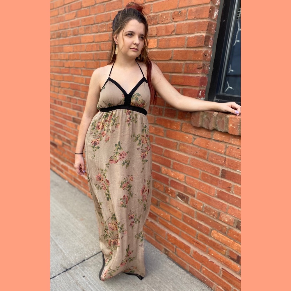 Jessica Simpson boho floral maxi dress